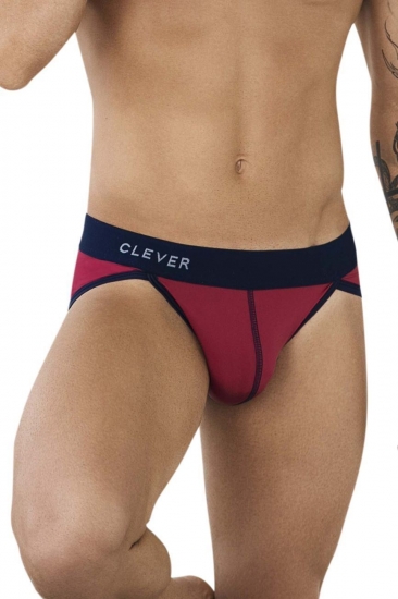 clever Мужские трусы слипы бордовые Clever SIMPLE BRIEF 094619