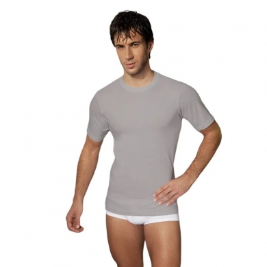 Doreanse Мужская футболка серая из натурального хлопка Doreanse 2505