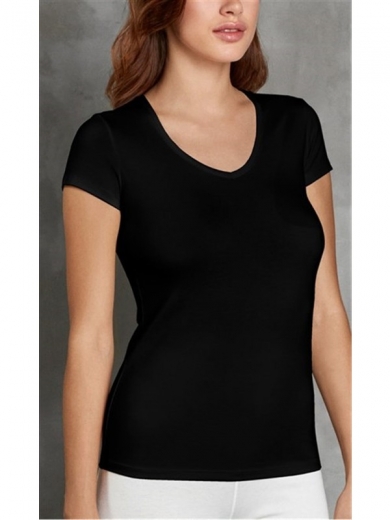 doreanse Женское термобелье футболка с V-образным вырезом черная Doreanse Thermalwear 8580