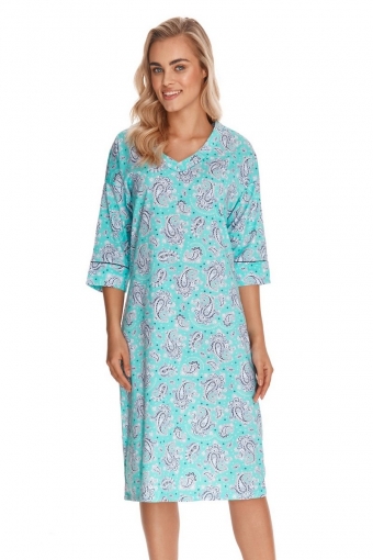 taro 2770 AW22/23 SUSANA Сорочка женская размер 42 (XL) Бирюзовый