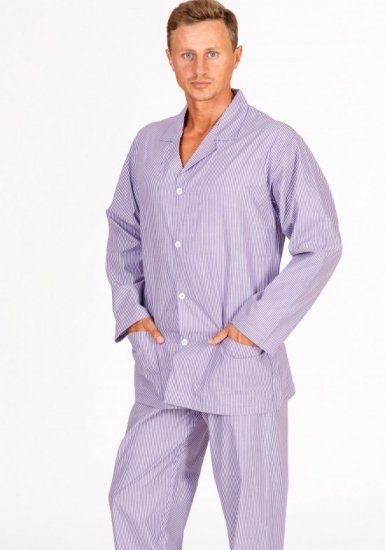 b&b Классическая мужская пижама в сиреневых тонах B&B_Queens