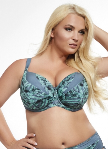 kris line BALI Soft Бюст купальный размер 90F Зеленый + серый