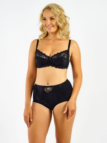 cotonella классика Утяжка №CD518 Intimo Naturale слип размер 3 nero (черный)