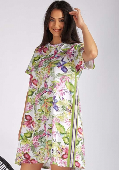 manam Домашнее платье с ярким цветочным рисунком M_10604