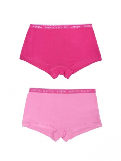 Sergio Dallini SG700-5 Трусы-шортики для девочек розовый/фуксия (х2)