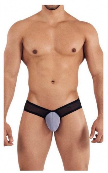 Трусы clever Мужские брифы серо-черные полупрозрачные Clever ECCENTRIC BRIEF 030511