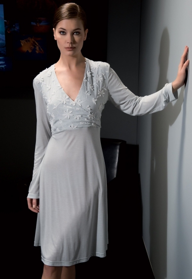 verdiani Женская сорочка с длинным рукавом из модала VI_4220