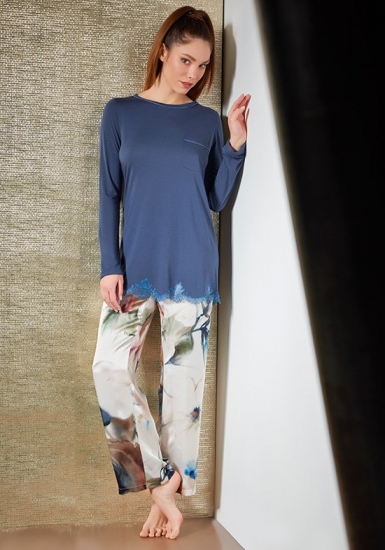 verdiani Шикарная женская пижама из натурального шелка и модала VI_4843