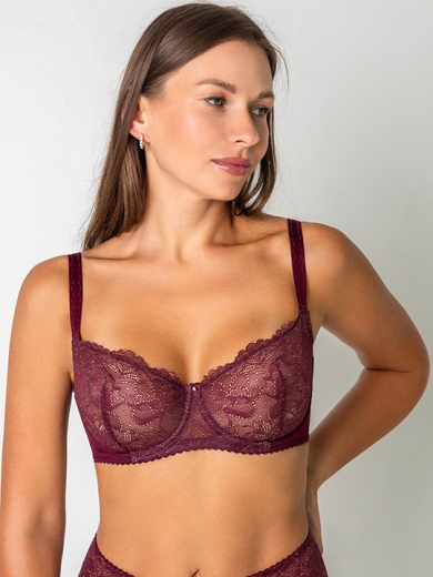 fluide Бюстгальтер 7052 Bordeuax мягкая