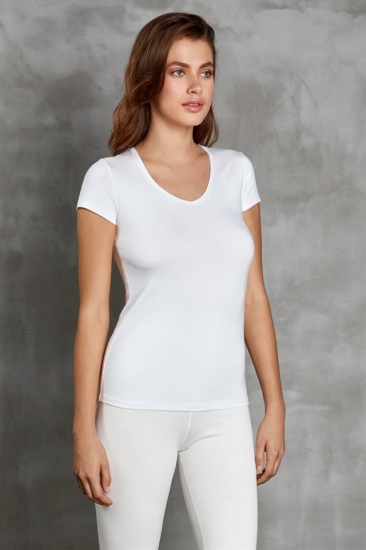 doreanse Женское термобелье футболка с V-образным вырезом белая Doreanse Thermalwear 8580
