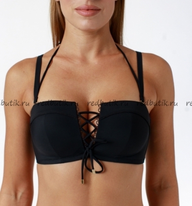 coquette revue Купальник раздельный бескаркасный с плавками танга SWIM MARINE sw55003-06/sw65003-06 70 Е черный 