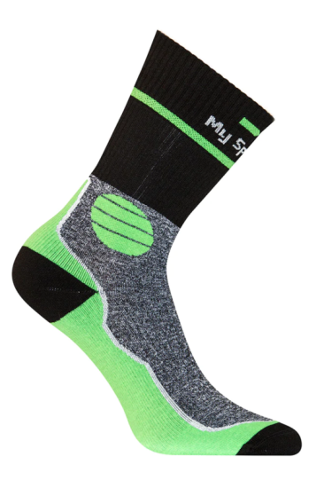 silca GD9181 Calza Sportiva Corta Nero-Verde