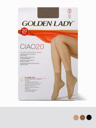 GOLDEN LADY Носки синтетические CIAO 20 (2 пары)