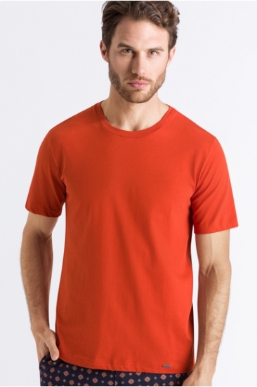  Hanro Футболка 075050 Living Shirts (муж.) (Оранжевый 1767)