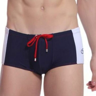 seobean Мужские плавки хипсы синие с белой вставкой Seobean Seaside Hip Boxer
