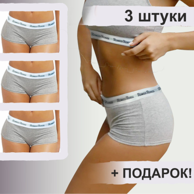 romeo rossi Набор женских трусов-шорт 3в1 + ПОДАРОК ROMEO ROSSI RR5501-033