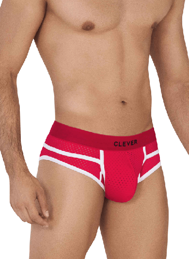 clever Мужские трусы брифы красные Clever CLASSIC PIPING BRIEF 062005