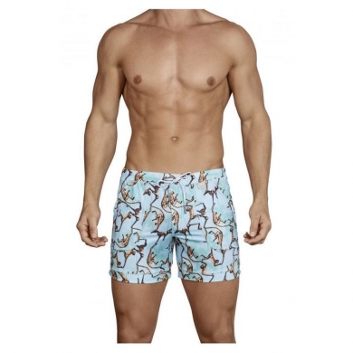 Плавки clever Мужские шорты голубые с рисунком Clever Alsina Swimsuit Trunk 070410
