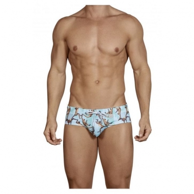 Трусы clever Мужские плавки голубые с рисунком Clever Alsina Swimsuit Brief 070210