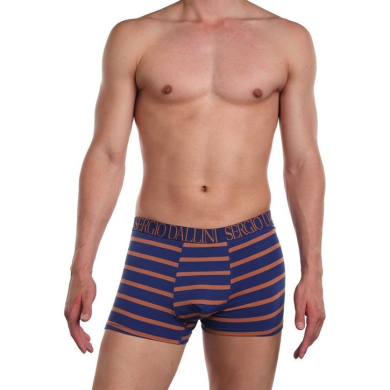 sergio dallini Мужские трусы боксеры синие в полоску Sergio Dallini SG2929-3