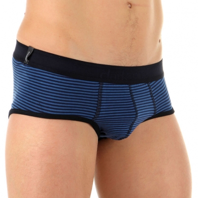 Darkzone Мужские брифы синие в полоску DZN6912