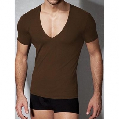Doreanse Мужская футболка коричневая 2820