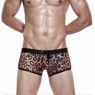 seobean Мужские плавки леопардовые Leopard Swimsuit