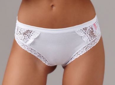 lovelygirl классика Трусы №3665 шорты гладкие с кружевом (хлопок и модал)